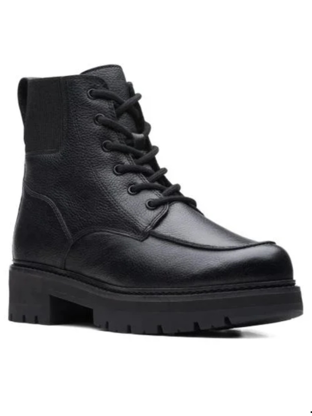 WOMENS CLARKS ORIANNA MID
Black Leather Lace-Up Boots - Picture 9 of 11